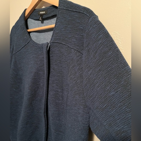 Torrid Teal Studio Double Knit Moto Jacket - Picture 8 of 13